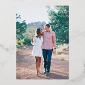 春ガーデンとフォト結婚式招待状 箔招待状 (裏面)