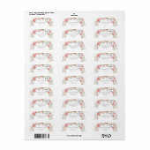 春ガーデンアークワイルドフラワーピンク結婚ホワイト ラベル (フルシート)