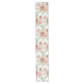 春ガーデンウォーターカラースイートオレンジバラ ロングテーブルランナー (正面)