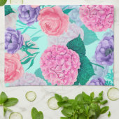 春ガーデンウォーターカラー2 キッチンタオル (折り畳み)