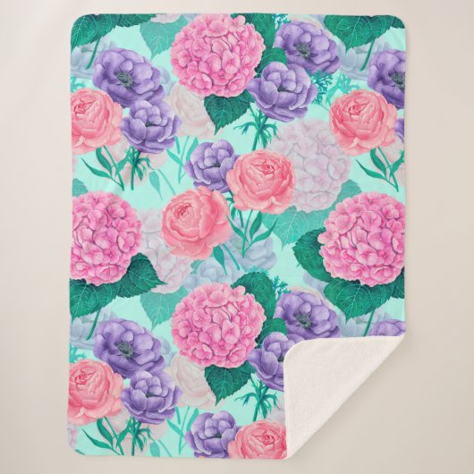 春ガーデンウォーターカラー2 シェルパブランケット (正面)