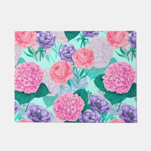 春ガーデンウォーターカラー2 ドアマット (正面)