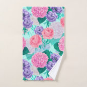 春ガーデンウォーターカラー2 バスタオルセット (ハンドタオル)