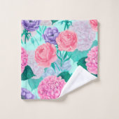 春ガーデンウォーターカラー2 バスタオルセット (ウォッシュタオル)