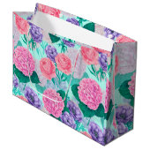 春ガーデンウォーターカラー2 ラージペーパーバッグ (正面アングル)