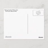 春ガーデンウォーター絵を描カラー ポストカード (裏面)