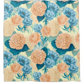 春ガーデンウォーター色 シャワーカーテン (正面)