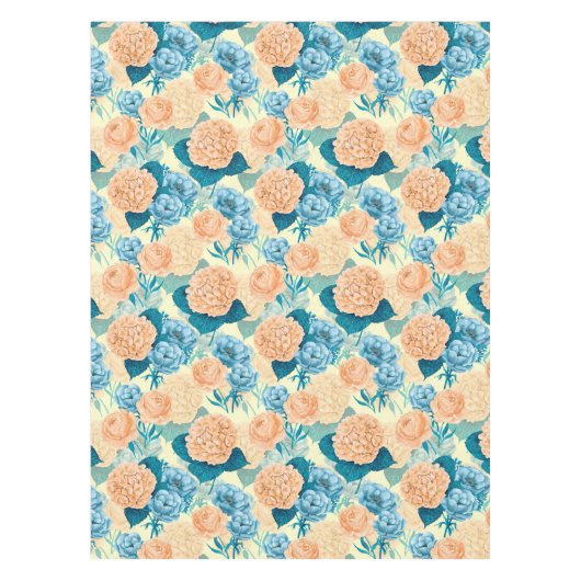 春ガーデンウォーター色 テーブルクロス (正面)