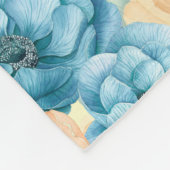 春ガーデンウォーター色 フリースブランケット (角)