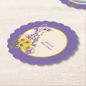 春ガーデンコレクションクリーム ペーパーコースター (アングル)