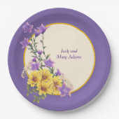 春ガーデンコレクションクリーム ペーパープレート (正面)