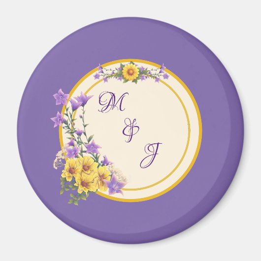 春ガーデンコレクションクリーム マグネット (正面)