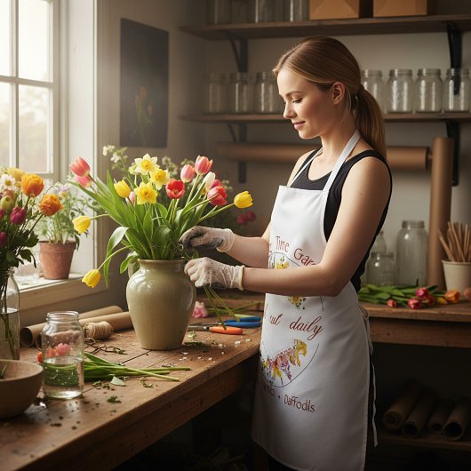 春ガーデンサイン園芸 エプロン