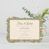 春ガーデンスカロップ結婚式招待状 (スタンド正面)