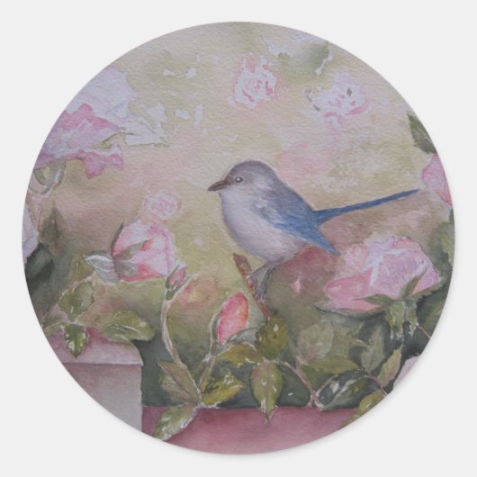 春ガーデンステッカー ラウンドシール (正面)