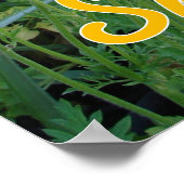 春ガーデンスマイル引用文フローラフラワーポスター ポスター (角)