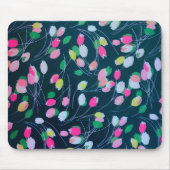 春ガーデンチューリップフラワー開花水彩 マウスパッド (正面)