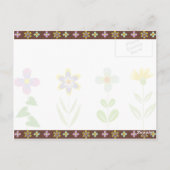 春ガーデンハッピーバースデーはがき ポストカード (裏面)