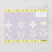 春ガーデンハッピーバースデーはがき ポストカード (裏面)