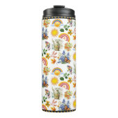 春ガーデンバタフライレインボーサンシャイングリネリー タンブラー (正面)