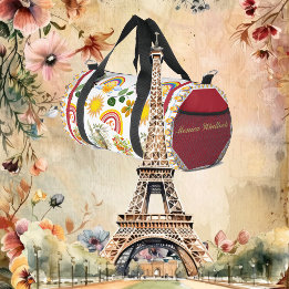 春ガーデンバタフライレインボーサンシャイングリネリー ダッフルバッグ