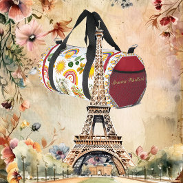 春ガーデンバタフライレインボーサンシャイングリネリー ダッフルバッグ