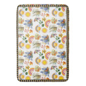 春ガーデンバタフライレインボーサンシャイングリネリー バスマット (正面縦)