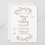 春ガーデンバタフライ&フラワーバースデーパーティー 招待状 (正面)