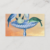 春ガーデンバードバズビジネスカード 名刺 (裏面)