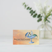 春ガーデンバードバズビジネスカード 名刺 (スタンド正面)