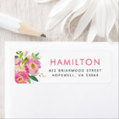 春ガーデンパーソナライズされた差出人住所ラベル ラベル (インサイチュ)