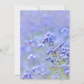 春ガーデンパーティーキャットラベンダーカスタム招待状 招待状 (裏面)
