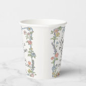 春ガーデンパーティーパステルフローラブライダルシャワー 紙コップ (右)