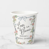 春ガーデンパーティーパステルフローラブライダルシャワー 紙コップ (正面)