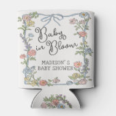 春ガーデンパーティーパステルフローラベビーシャワー 缶クーラー (裏面)