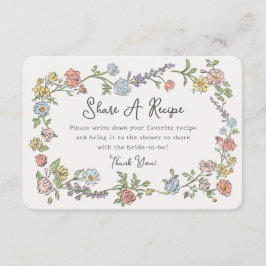 春ガーデンパーティーフローラ共有Aレシピインサート エンクロージャーカード