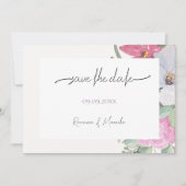 春ガーデンフラワーズウォーターカラーアート セーブザデート (正面)