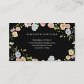 春ガーデンフローラオンブラック | モノグラム 名刺 (裏面)
