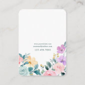 春ガーデンフローラジュエリー表示カード 名刺 (裏面)