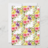 春ガーデンフローラファーストコミュニオン招待状 招待状 (裏面)