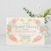 春ガーデンフローラブライダルシャワー招待 招待状 (スタンド正面)