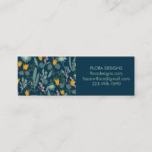 春ガーデンフローラボタニカルブルーオーダーサンキュー スキニー名刺 (正面)