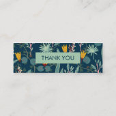 春ガーデンフローラボタニカルブルーオーダーサンキュー スキニー名刺 (裏面)