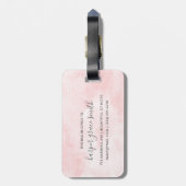 春ガーデンフローラ パーソナライズされた ラゲッジタグ (裏面縦)