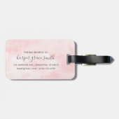 春ガーデンフローラ パーソナライズされた ラゲッジタグ (裏面横)