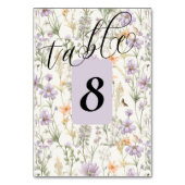 春ガーデンブルーピンクイエローラベンダー テーブルナンバー (正面)