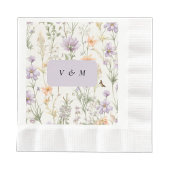 春ガーデンブルーピンクイエローラベンダー 招待状