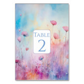 春ガーデンブルーピンクラベンダー テーブルナンバー (裏面)