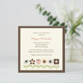 春ガーデンベビーシャワー招待状 招待状 (スタンド正面)