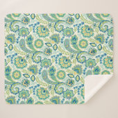 春ガーデンペイズリー シェルパブランケット (正面(横))